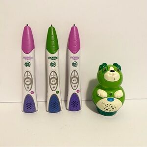 LeapFrog LeapReader Interactive Reading Pen Learning System Lot of 3 + Junior